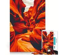 Puzzle de 1000 pièces pour Adultes Antelope Canyon,Minimaliste,découpe précise,Jeu de réflexion Artistique,Loisirs,Divertissement,Anniversaire,Jeu Artistique (38x26cm)