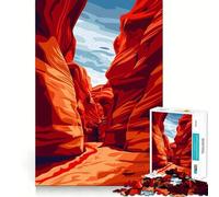 Puzzle de 1000 pièces pour Adultes Antelope Canyon Nature Fine Edge Craft Jeu de réflexion Amusant et Relaxant Cadeau d'anniversaire (50x75cm)