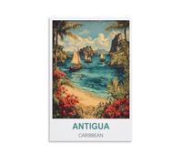 Puzzle de 1000 pièces pour Adultes, Antigua Caraïbes, Puzzle Classique et éducatif de 1000 pièces, Magnifique Puzzle décoratif 70 x 50 cm