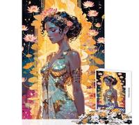 Puzzle de 1000 pièces pour Adultes Aphrodite︰ Impératrice des Mers d'or Jeu Impossible Convient aux Couples Jouet éducatif Liste de souhaits avec Le Père Noël (38X26CM)