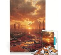 Puzzle de 1000 pièces pour Adultes Après-Guerre avec Drapeaux Rouges, Jeu de réflexion, Assemblage de Motifs, pour renforcer Les Liens Amoureux 50x75cm