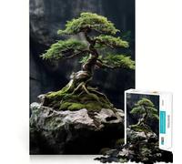 Puzzle de 1000 pièces pour Adultes Arbre bonsaï Jeu de Finition Parfaite,Casse-tête,Jeu de détente,décor de Noël (38x52cm)