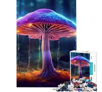Puzzle de 1000 pièces pour Adultes Arbre Champignon psychédélique Jeu éducatif et Stimulant Cadeau d'anniversaire pour Toute la Famille (Dimensions 38x52cm)