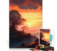 Puzzle de 1000 pièces pour Adultes Arbre de Vie Pièces aux découpes nettes Jeu de réflexion et de Calme Scène de Noël Artistique (38x26cm)