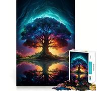 Puzzle de 1000 pièces pour Adultes Arbre de Vie Yggdrasil Jeu de réflexion Amusant et précis Activité de Loisirs et d'anniversaire (50x75cm)