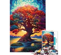 Puzzle de 1000 pièces pour Adultes Arbre de Vie Yggdrasil Jeu Manuel de découpe de précision activités Amusantes à Faire à la Maison (Taille 38x26cm)