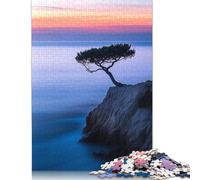 Puzzle de 1000 pièces pour Adultes - Arbre Solitaire sur Une Falaise - Puzzle créatif en Papier - Casse-tête Impossible - Défi cérébral pour Adolescents - 38 x 26 cm / 1000 pièces