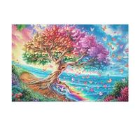 Puzzle De 1000 Pièces pour Adultes Arc-en-Ciel Arbre de Vie 75x50cm Puzzle Hobby Relaxant Idéal pour Loisir Quotidien Réduit Le Stress Améliore L'Humeur Cadeau