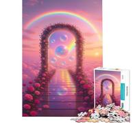 Puzzle de 1000 pièces pour Adultes Arche Florale vers Un Monde onirique Puzzle de 1000 pièces à Monter soi-même Jeu de Puzzle Difficile Cadeau d'anniversaire (38x52cm)