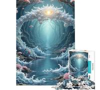 Puzzle de 1000 pièces pour Adultes Arche Mystique au-Dessus de l'eau Jeu de réflexion et d'assemblage pour Les Amis et la Famille (Dimensions 38x52cm)