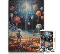 Puzzle de 1000 pièces pour Adultes - Architecture Extraterrestre - Jeu Familial sans Prise de tête - Idéal pour Passer Le Temps à la Maison - Cadeau Parfait - Dimensions : 50x75cm