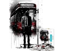 Puzzle de 1000 pièces pour Adultes Arrêt de Bus pour apparitions Jeu intellectuel Jeu Familial Modèle à Assembler Idée Cadeau (Dimensions 50x75cm)