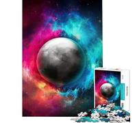 Puzzle de 1000 pièces pour Adultes Art Abstrait Spatial Jeu éducatif Jouet Jeu intellectuel Cadeau d'anniversaire défi Difficile (Taille 38x26cm)