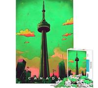 Puzzle de 1000 pièces pour Adultes Art de Propagande Canadien Jeux relaxants et addictifs pour cultiver la Patience Cadeaux d'anniversaire Décoration Murale (Dimensions 38x26cm)