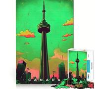 Puzzle de 1000 pièces pour Adultes Art de Propagande canadienne Décoration soignée Jeu d'exercice Mental Loisirs et Divertissement pour Noël (38x26cm)