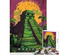 Puzzle de 1000 pièces pour Adultes Art de Propagande Mexicain Jeu Impossible Défi Difficile Jouet à Monter soi-même Renforce l'amour Entre Les Couples (38x52cm)
