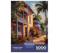 Puzzle De 1000 Pièces pour Adultes Art District Miami USA Puzzle Adulte, Jouet, Décoration Murale, Une Œuvre d'art, Activités Amusantes À La Maison 70x50cm/1000pcs
