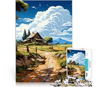 Puzzle de 1000 pièces pour Adultes “ Art du Paysage” Fait de Bois，pour Les 14 Ans et Plus Entraînez Votre Cerveau et Vos Mains Convient pour la décoration de Bureau。Taille：50x75cm/19.6x29.5pouce