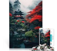 Puzzle de 1000 pièces pour Adultes Art du Paysage Japonais Fait de Papier,pour Les 14 Ans et Plus Jouet éducatif pour Apprendre Cadeaux d'anniversaire。Taille:38x52cm/14.9x20.4pouce