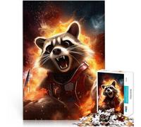 Puzzle de 1000 pièces pour Adultes Art du Raton Laveur Réduction du Stress intéressante Renforcer l'amour Entre Les Couples 75x50cm