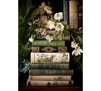 Puzzle de 1000 pièces pour adultes - Art vintage de la nature morte avec fleurs et livres anciens - Grands jeux de puzzle détaillés pour la famille et les adultes - 69,5 x 50,7 cm