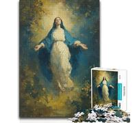 Puzzle de 1000 pièces pour Adultes - Ascension de Marie - Jeu de mémoire et de découverte - À partir de 14 Ans - 50x75cm