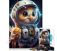 Puzzle de 1000 pièces pour Adultes Astronaute,Aigle de l'espace Décoration soignée Jeu Amusant et divertissant pour Passer Le Temps Libre Cadeau d'anniversaire ou de Loisir (38x52cm)