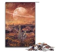 Puzzle de 1000 pièces pour Adultes Astronaute avec fusée Idée Cadeau d'anniversaire pour Adolescents à partir de 14 Ans 75x50cm