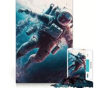 Puzzle de 1000 pièces pour Adultes Astronaute dans l'océan Jeu de qualité supérieure Activité intellectuelle et ludique Idéal pour Un Anniversaire ou Un Moment de détente (50x75cm)