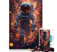 Puzzle de 1000 pièces pour Adultes Astronaute dans Un Jardin Spatial Fleuri Ajustement Parfait Défi cérébral Artistique Jeu Amusant et Relaxant Cadeau d'anniversaire pour l'esprit (38x26cm)