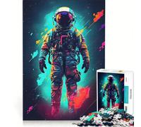 Puzzle de 1000 pièces pour Adultes, Astronaute en Pose Dynamique, Jeu éducatif, Analyse et logique, Cadeau d'anniversaire, Cadeau de Voyage 38x26cm