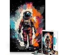 Puzzle de 1000 pièces pour Adultes Astronaute,Espace,Abstrait,Jeu d'assemblage précis,Jeu de Concentration,Cadeau,Temps Libre,Amusant,Décoration de Noël (50x75cm)