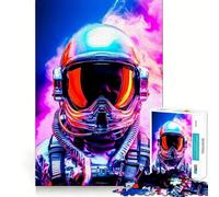Puzzle de 1000 pièces pour Adultes Astronaute,Espace,Nébuleuse Découpe précise Jeu de réflexion Artistique Loisirs créatifs Cadeau d'anniversaire Amusant (38x52cm)