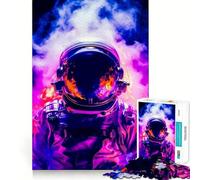 Puzzle de 1000 pièces pour Adultes Astronaute,Espace,Nébuleuse Jeu de réflexion et de détente Cadeau d'anniversaire idéal (38x52cm)