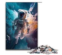 Puzzle de 1000 pièces pour Adultes Astronaute Jeu de Puzzle à dissoudre Un véritable Chef d'œuvre Convient aux Adolescents à partir de 14 Ans 75x50cm