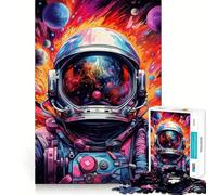 Puzzle de 1000 pièces pour Adultes Astronaute l'espace est Sauvage Jeu de réflexion et de détente Cadeau d'anniversaire idéal (50x75cm)