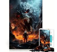 Puzzle de 1000 pièces pour Adultes « Astronaute malchanceux »,découpe Premium,Jeu Intelligent,activité ludique et paisible,Jeu Artistique d'anniversaire (38x26cm)
