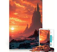 Puzzle de 1000 pièces pour Adultes Astronaute,Planète inconnue Ajustement Parfait Défi cérébral Artistique Jeu Amusant et Relaxant Cadeau d'anniversaire pour l'esprit (50x75cm)