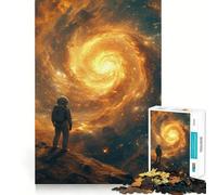 Puzzle de 1000 pièces pour Adultes Astronaute Une Autre planète Découpe soignée Décoration Jeu Amusant et Stimulant Temps Libre Cadeau d'anniversaire ou Loisir (38x26cm)