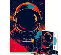 Puzzle de 1000 pièces pour Adultes Astronautes Ascension Lunaire Découpe soignée Décoration Jeu Amusant et Relaxant Cadeau d'anniversaire idéal pour se détendre (38x52cm)