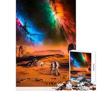 Puzzle de 1000 pièces pour Adultes astronautes sur Une planète Extraterrestre Jeu Anti-Stress, et Relaxant Convient pour la décoration de Bureau Dimensions 50 x 75 cm