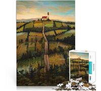 Puzzle de 1000 pièces pour Adultes “Au Bout de la Rue” Fait de Papier，pour Les 14 Ans et Plus Décoration d'art pour la Maison C'est Un pour Toute la Famille。Taille：26x38cm