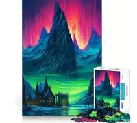 Puzzle de 1000 pièces pour Adultes Aurora Shadow Premium Cut Play Smart Mind Activity Peace Fun Time Birthday Art Play (38x52cm)