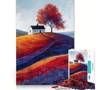 Puzzle de 1000 pièces pour Adultes Automne Solitude Jeu de réflexion et de détente pour Un Anniversaire ou Un Loisir créatif (38x26cm)