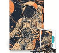 Puzzle de 1000 pièces pour Adultes,Aventure d'astronaute,découpe Premium,Jeu Intelligent,activité ludique et apaisante,idéal pour Un Anniversaire ou Un Moment Artistique (50x75cm)