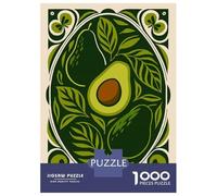 Puzzle De 1000 Pièces pour Adultes Avocado Art Nouveau Illustration Puzzles pour Adultes pour S'amuser en Famille pour Un Anniversaire, Noël, Un Jeu De Défi Unique 70x50cm/1000pcs
