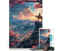 Puzzle de 1000 pièces pour Adultes Balade d'automne Découpe Premium Jeu intellectuel Activité ludique et apaisante Anniversaire Jeu Artistique (50x75cm)