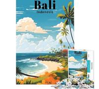 Puzzle de 1000 pièces pour Adultes Bali Indonésie Jeu éducatif de Voyage pour Passer Le Temps à la Maison (Dimensions 38x26cm)