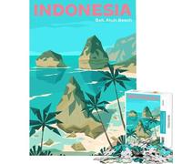 Puzzle de 1000 pièces pour Adultes Bali Jeux éducatifs pour Passer Le Temps Pendant Les Vacances (Dimensions 50x75cm)