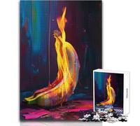 Puzzle de 1000 pièces pour Adultes - Banane en Flammes surréaliste - Un Passe-Temps paisible et satisfaisant - Assemblage Parfait - Découpe de précision - Dimensions:50x75cm